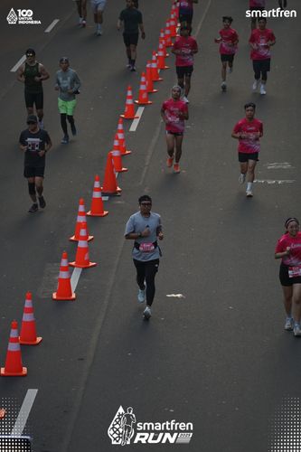 Race photo from Smartfren Run 2025 
