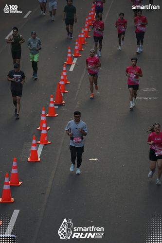 Race photo from Smartfren Run 2025 