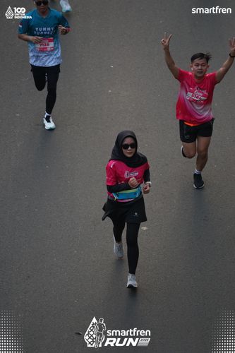 Race photo from Smartfren Run 2025 