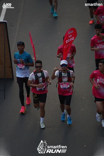Race photo from Smartfren Run 2025 