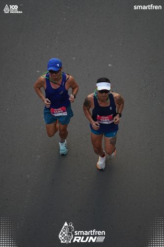 Race photo from Smartfren Run 2025 