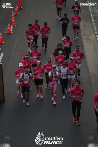 Race photo from Smartfren Run 2025 