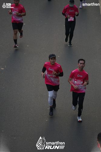 Race photo from Smartfren Run 2025 