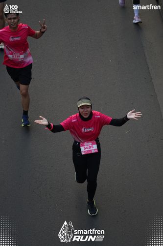 Race photo from Smartfren Run 2025 