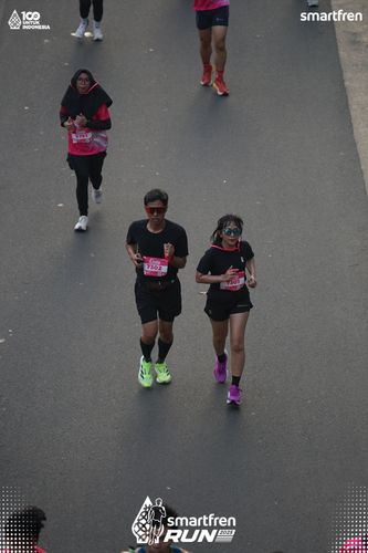 Race photo from Smartfren Run 2025 