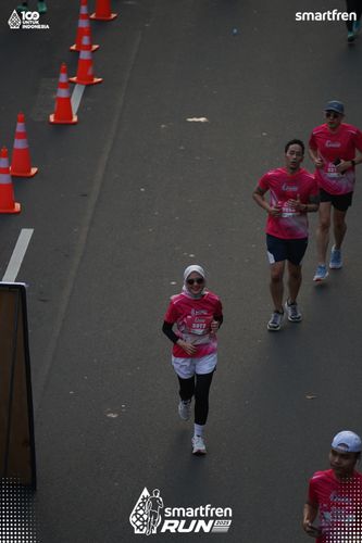 Race photo from Smartfren Run 2025 