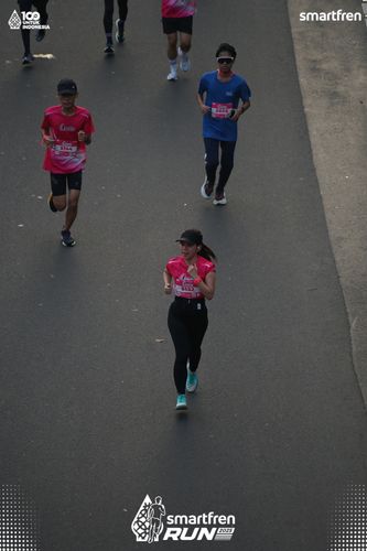 Race photo from Smartfren Run 2025 