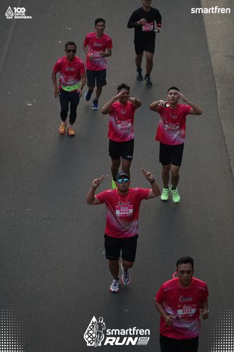 Race photo from Smartfren Run 2025 