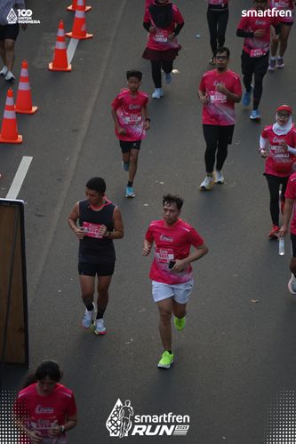 Race photo from Smartfren Run 2025 