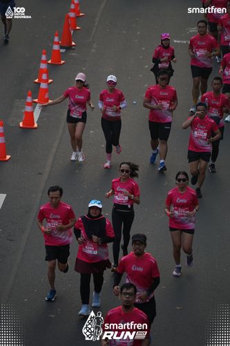 Race photo from Smartfren Run 2025 