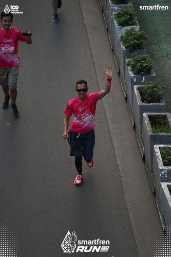 Race photo from Smartfren Run 2025 