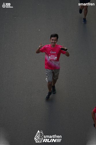 Race photo from Smartfren Run 2025 