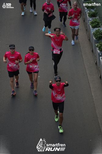 Race photo from Smartfren Run 2025 