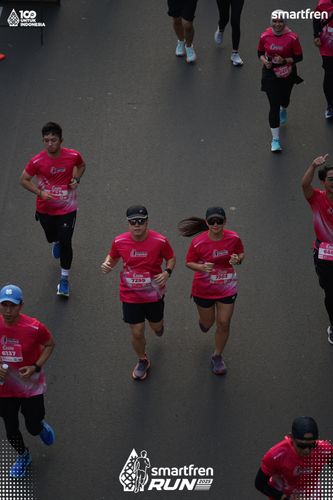 Race photo from Smartfren Run 2025 
