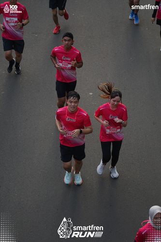 Race photo from Smartfren Run 2025 