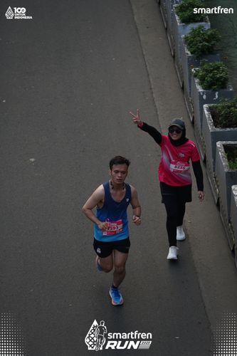 Race photo from Smartfren Run 2025 