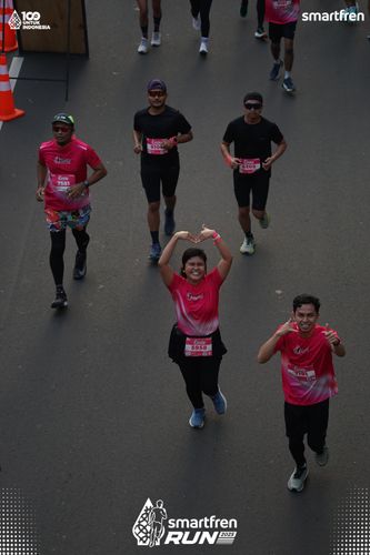 Race photo from Smartfren Run 2025 
