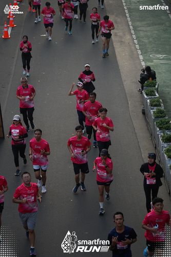 Race photo from Smartfren Run 2025 
