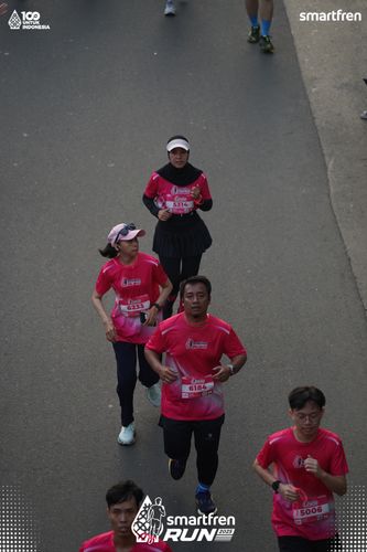 Race photo from Smartfren Run 2025 