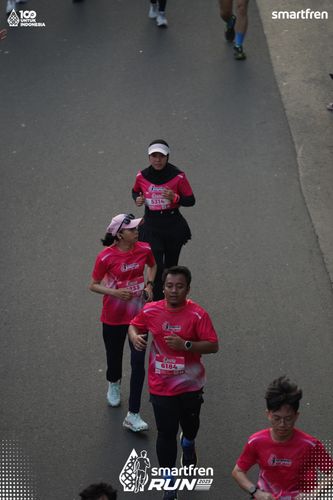 Race photo from Smartfren Run 2025 