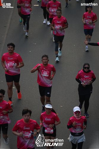 Race photo from Smartfren Run 2025 