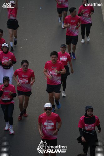 Race photo from Smartfren Run 2025 
