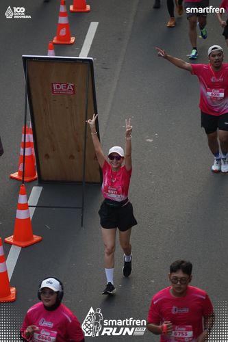 Race photo from Smartfren Run 2025 