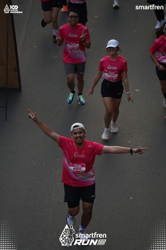 Race photo from Smartfren Run 2025 