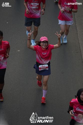 Race photo from Smartfren Run 2025 