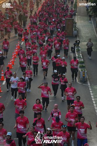 Race photo from Smartfren Run 2025 