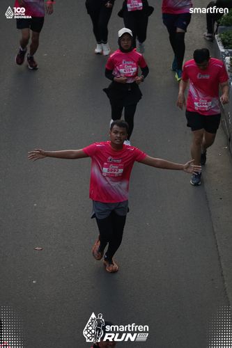 Race photo from Smartfren Run 2025 