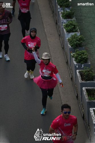 Race photo from Smartfren Run 2025 