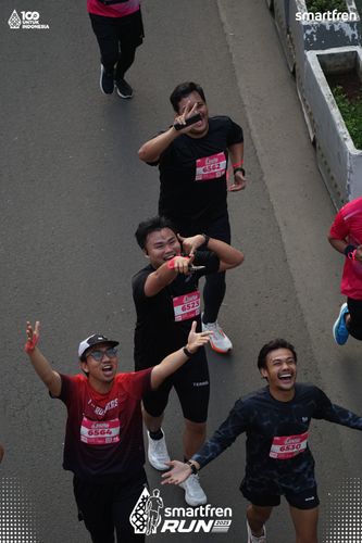 Race photo from Smartfren Run 2025 