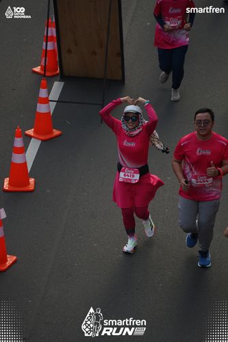 Race photo from Smartfren Run 2025 
