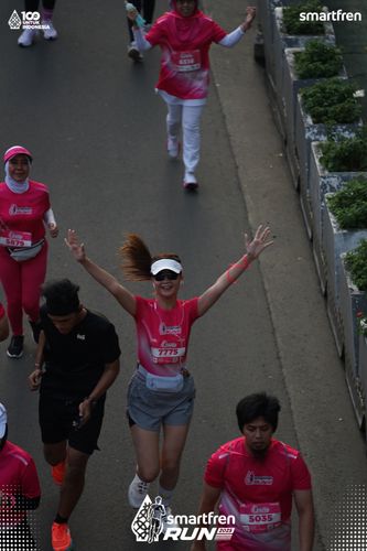 Race photo from Smartfren Run 2025 