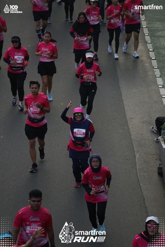 Race photo from Smartfren Run 2025 