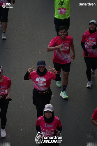 Race photo from Smartfren Run 2025 