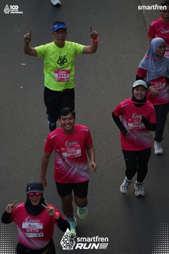 Race photo from Smartfren Run 2025 
