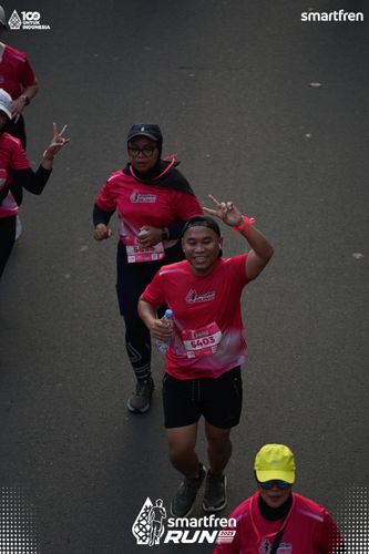 Race photo from Smartfren Run 2025 