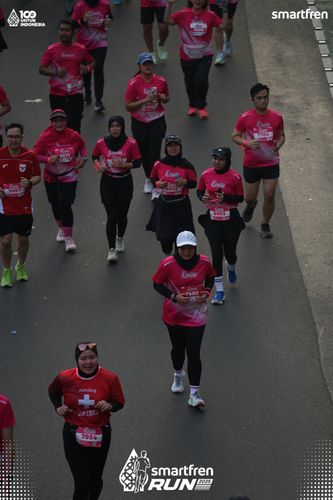 Race photo from Smartfren Run 2025 