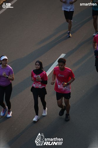 Race photo from Smartfren Run 2025 