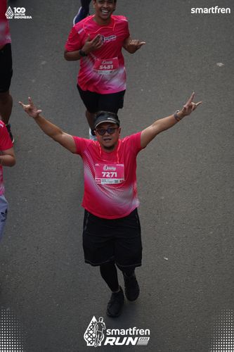 Race photo from Smartfren Run 2025 