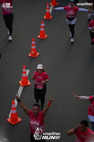 Race photo from Smartfren Run 2025 