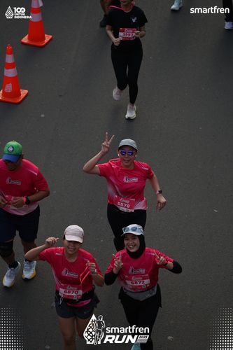 Race photo from Smartfren Run 2025 