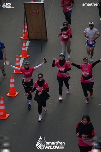 Race photo from Smartfren Run 2025 