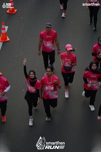 Race photo from Smartfren Run 2025 