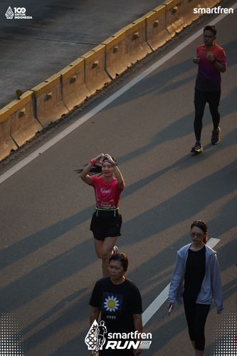 Race photo from Smartfren Run 2025 