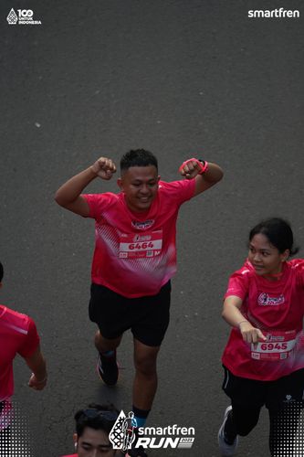 Race photo from Smartfren Run 2025 