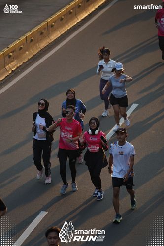 Race photo from Smartfren Run 2025 