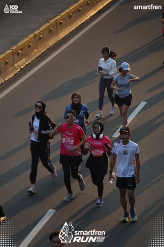 Race photo from Smartfren Run 2025 